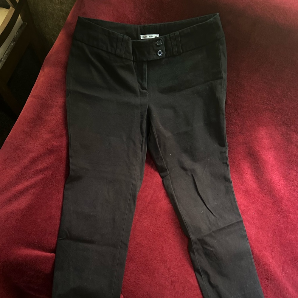 Dalia Collection Black straight leg trousers Pants